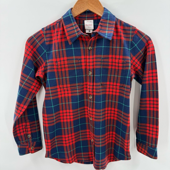 Hanna Andersson Other - Hanna Andersson Boy’s 100% Cotton Red and Blue Flannel Size 8